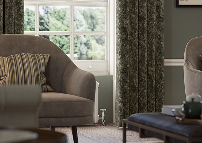 Caen Chenille, Grey - Made to Measure Curtains - Image 5